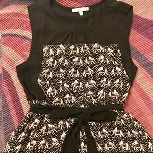 Cute romantic elephant print dress